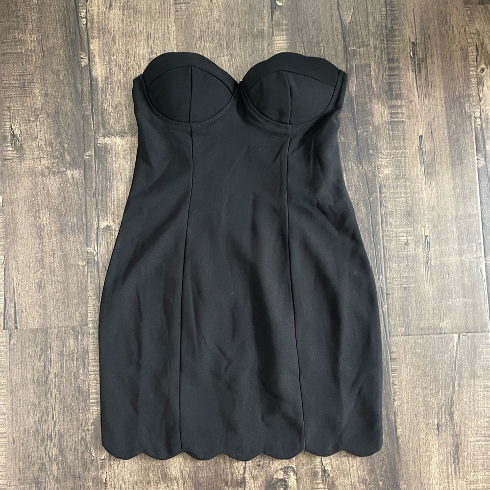 Hello Molly Black Strapless Dress